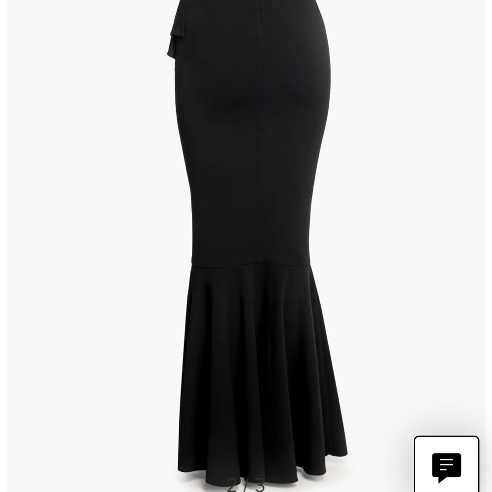 Dress the Population Paris Ruffle Strapless Mermaid Gown (like NEW!) - Picture 3 of 4
